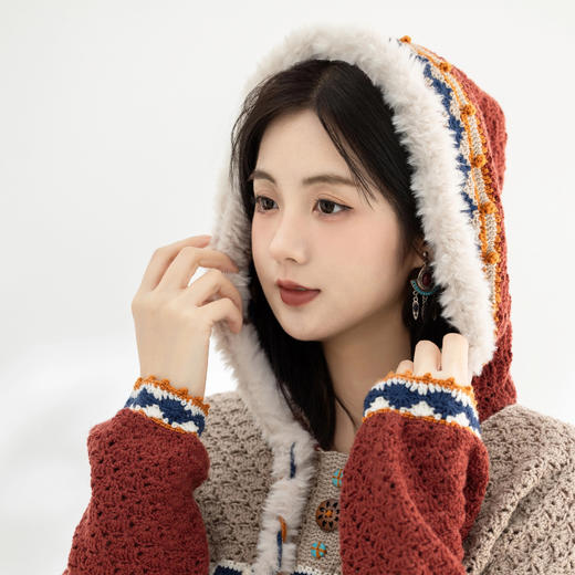 苏苏姐家桑吉连帽衫手工diy钩针编织衣服套头羊毛线团材料包 商品图2