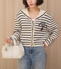 女款条纹海军领针织毛衣外套zh010 商品缩略图3