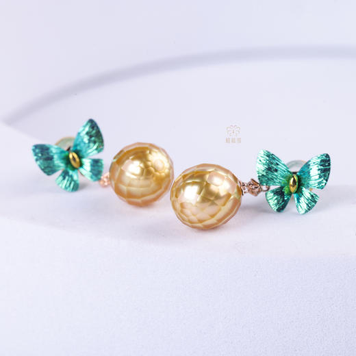 【福蝶】刻面金珠耳坠   ZZ12510017 商品图2