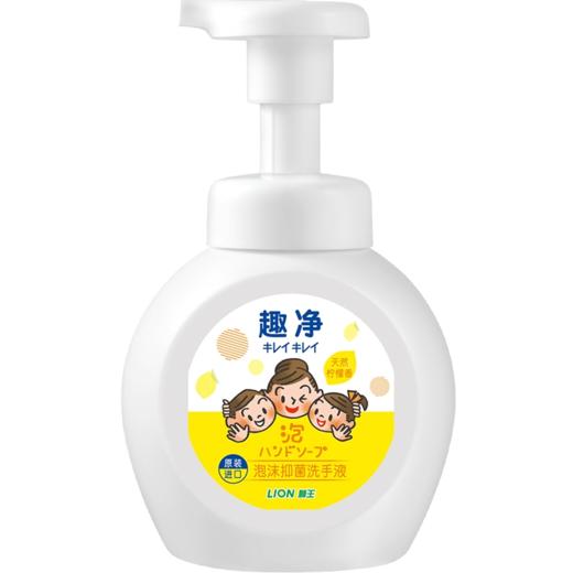 日本原装进口狮王趣净儿童泡沫洗手液除菌消毒宝宝专用250ML 商品图2
