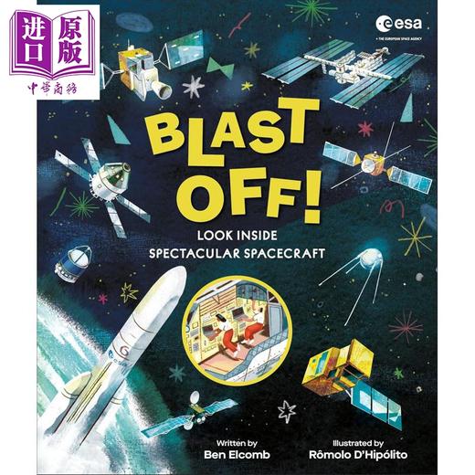 预售 【中商原版】DK航天器大全 ESA Blast Off! The Big Book of Spacecraft 英文原版 儿童科普绘本 天文百科知识 进口童书 精装 商品图0