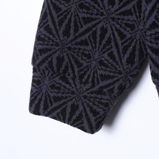 WT319SDSA男士秋冬新款痞帅男装潮牌提花花卉拉链连帽卫衣百搭时尚上衣 商品图4