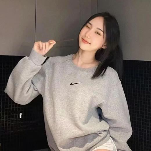 二店k 基础款的好穿就是百搭穿不腻！ √2025新品 秋冬加绒保暖圆领卫衣 商品图0