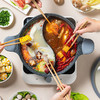 炊大皇火锅30cm鸳鸯锅不粘麦饭石色电磁炉明火通用竹青石系列HG30ZQ 商品缩略图2