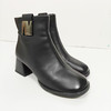 XY-头层羊皮女士时装靴秋冬季新款真皮高档皮靴气质方跟职业秀气中筒 49.00元 商品缩略图1