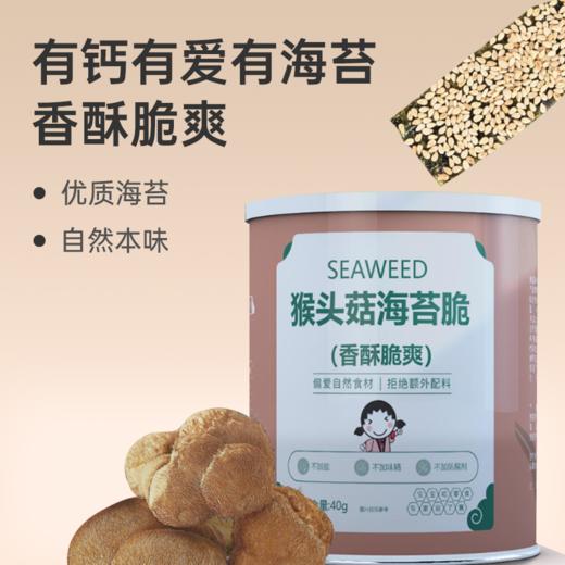 【猴头菇海苔脆】优质海苔 香酥脆爽 高钙零食 40g lc 商品图0