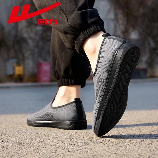 回力男鞋爸爸鞋2025秋季新款一脚蹬透气软底中老年休闲老北京布鞋 商品图6