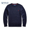 【秒杀价已调 直接拍】2025 新款 Ralph Lauren/拉夫劳伦 RL 经典常青款 绞花圆领 编结针织毛衫 可配亲子装 商品缩略图0