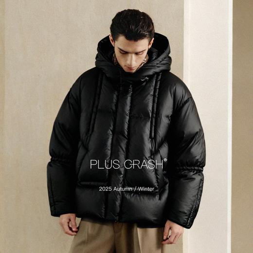 PLUS CRASH冬季新款泡芙轻量化多结构休闲连帽保暖男女同款鹅绒服 商品图1
