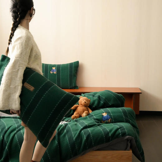 自然醒仿生羊咩绒布丁小熊四件套MT 商品图9