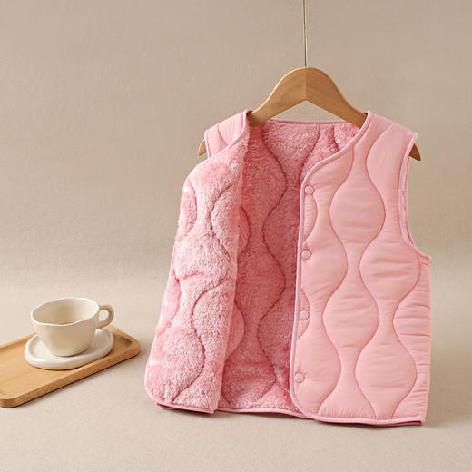 【YW】无忧购加厚绒保暖马甲男女童背心2025秋冬新品男女童马夹可外穿（截单后3-5天发货) 商品图7