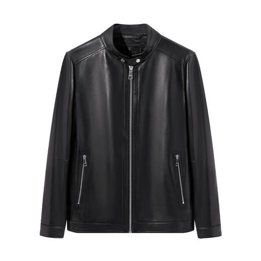 【绵羊皮】柒牌男装立领机车2026春季新款防风时尚潮酷中青年皮衣131J70010 商品图4