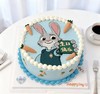 疯狂动物城朱迪警官兔子手绘卡通蛋糕-低糖处理无添加 商品缩略图1