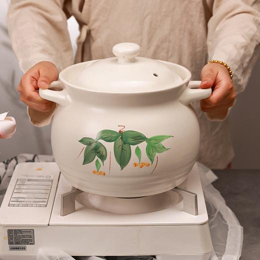 【春华福绵汤煲】陶煲王新款白色陶瓷煲汤砂锅炖锅家用煤气专用耐高温 商品图2