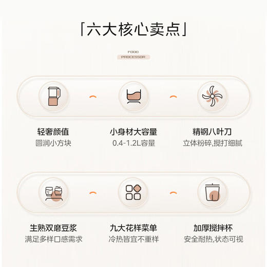 积分免费兑：美的（Midea）破壁机豆浆机1.2L大容量2-5人降噪预约 多功能家用小型2025全自动免煮新款免过滤榨汁机料理机 D85 商品图2