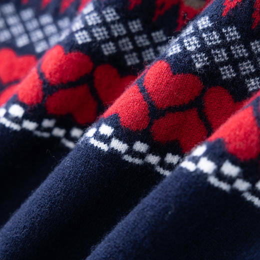 「高货wl」全新升级【铂金会员284/天猫379/差价95】(00613)洛诗琳慵懒爱心立体织花开衫2025秋冬圣诞氛围感针织外套 商品图3