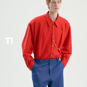 启世录TIWILLTANG“濠慵”松弛架构垂瀑听链襟前星轨光迹衬衫