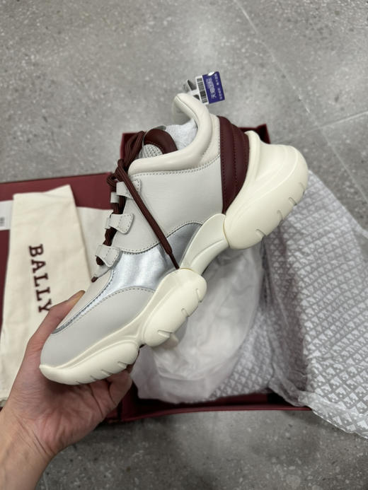 正品 BALLY巴利 时尚运动 低帮跑步鞋 女款 白红 全新破盒 尺码38码0899 商品图2