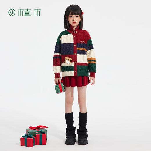 【年服】植木翼马系列甜美百褶毛线半身裙55B289061 商品图4