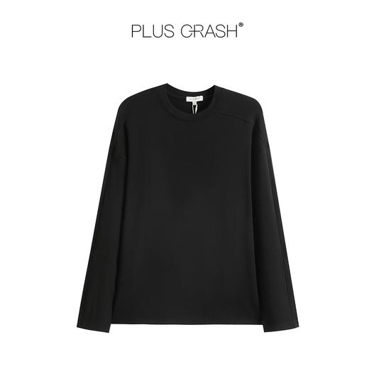 PLUS CRASH必入结构口粮打底绵羊毛混纺圆领保暖舒适内搭男女同款 商品图4