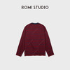 ROMI STUDIO “舒适气质”条纹棉质撞色V领针织上衣 RWDSSU1540 商品缩略图1