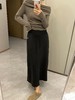 D120846简约舒适高腰抽绳直筒微修身加绒松紧腰半裙 商品缩略图7