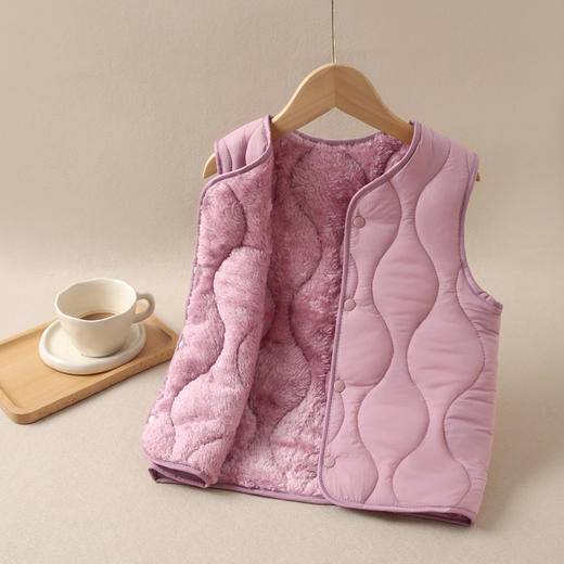 【YW】无忧购加厚绒保暖马甲男女童背心2025秋冬新品男女童马夹可外穿（截单后3-5天发货) 商品图8
