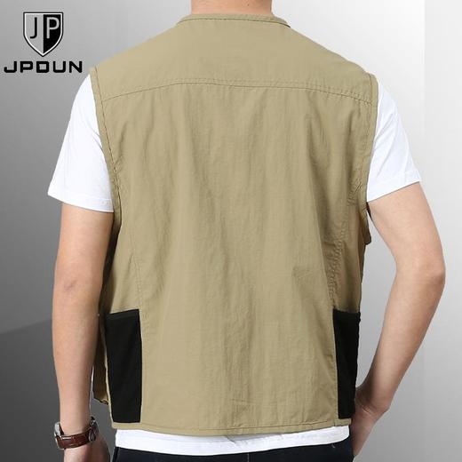 薄款速干大码休闲马甲男多口袋户外登山无袖坎肩摄影工装钓鱼背心 商品图2