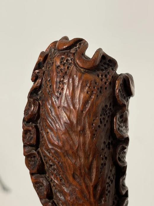 竹根镂雕白菜摆件，顺丰包邮 商品图2