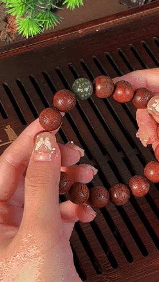 雷击木和田玉多宝手串经典dao藏手链文玩女士男款手把件 商品图1