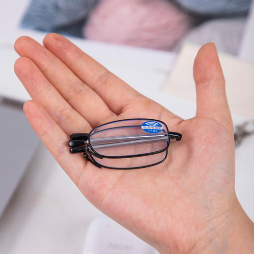 骊佳 可折叠可伸缩天线老花眼镜 防蓝光辐射护目镜 折叠小巧 随身便携 2118款 商品图7