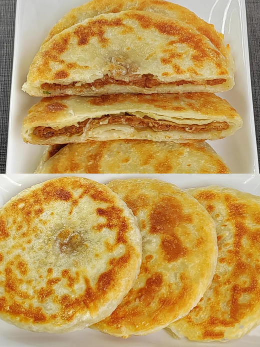 💥限时福利，买3袋多送2袋❗，59💰到手5袋共15片【铁牛福思江陵铁牛饼】一个低至3块💰多💗皮薄馅多💕做法简单，健康早餐新选择🌞 ✅宝藏牛肉饼，传承江陵流传甚广的美食文化  商品图3