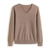 100%羊毛衫V领无缝一体短款套头 D201 商品缩略图7