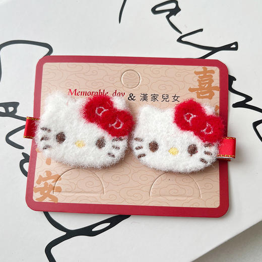 蝴蝶结猫咪对夹发夹-纪念日百货门店同款167745434 商品图4