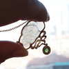 【天然正品】A货翡翠AU750精品玫瑰金镶钻镶天然冰种莲花造型翡翠（高贵，幸福）吊坠项链吊坠：32.1*28.5*6.8MM / 项链：42CM（长度可调节）女士 021225NJM17 商品缩略图3
