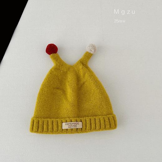 【好看又保暖❗️宝宝冬季帽子】冬天毛线帽韩版可爱超萌触角针织帽小月龄保暖加厚套头帽。re 商品图3