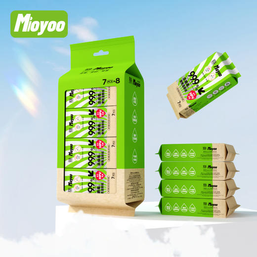 便携装无酒精干净卫生湿厕纸7片8包湿厕纸-纪念日百货门店同款168246469 商品图5