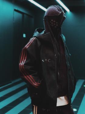 AD originals x THUG CLUB 联名款 TG LTHR JKT 运动连帽拉链舒适夹克