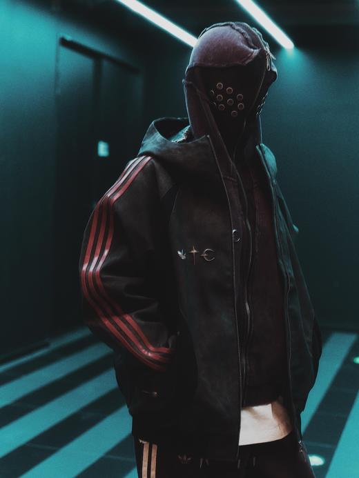 AD originals x THUG CLUB 联名款 TG LTHR JKT 运动连帽拉链舒适夹克 商品图0