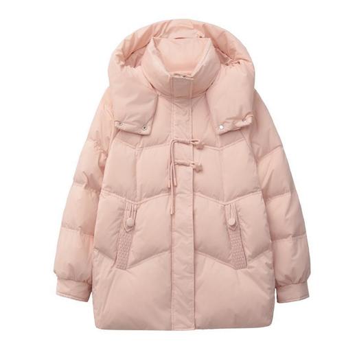 新国标90白鸭绒加肥加大码胖mm200斤中长款收腰显瘦羽绒服女2525 商品图4