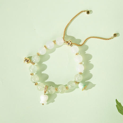 大英博物馆 欧洲文化艺术系列 铃兰葡萄石 可调节手链 商品图2