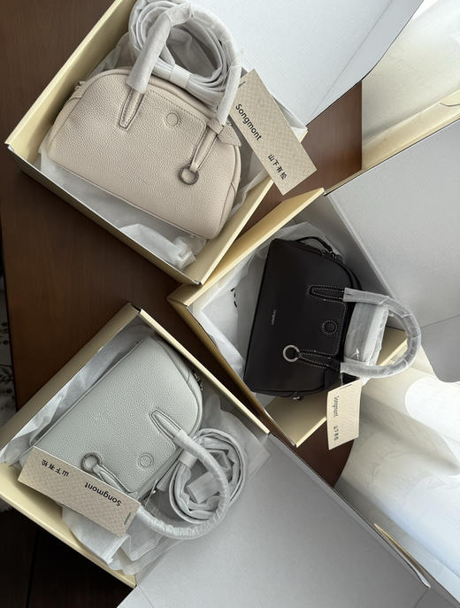 Songmont山下有松循迹mini保龄球包斜挎波士顿小包120901 商品图7