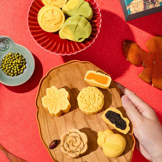 雅觅 山河颂·时和岁稔低糖什锦糕点综合礼盒 商品图5