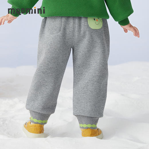 【秒】【专柜同款】MQD童装男童冬季新款加绒针织裤儿童运动裤卫裤潮 商品图2