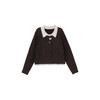 鹿向南 [秋季重现] 秋季新款韩系气质减龄通勤假两件咖色毛衣女DYL662199 商品缩略图1