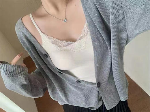 SUNJ361胸垫一体磨毛吊带背心 商品图2