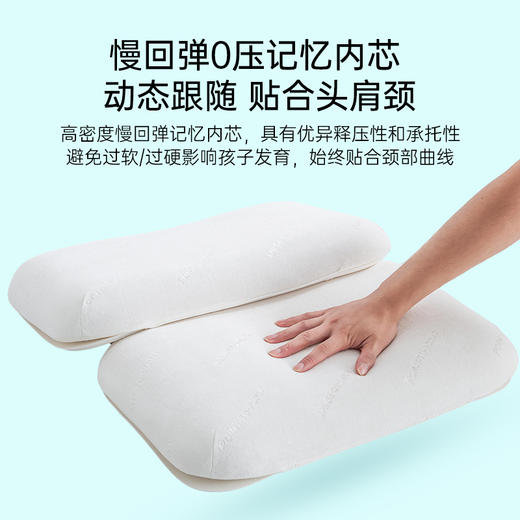 雅芳婷健儿枕枕头枕芯儿童单个单人装床上用品记忆棉抑菌防螨 商品图1