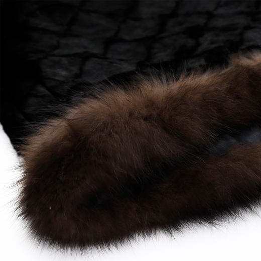 QP605斯尔丽2025冬季新款进口狐狸毛贵妇皮草高级复古奢华皮草长外套 商品图7