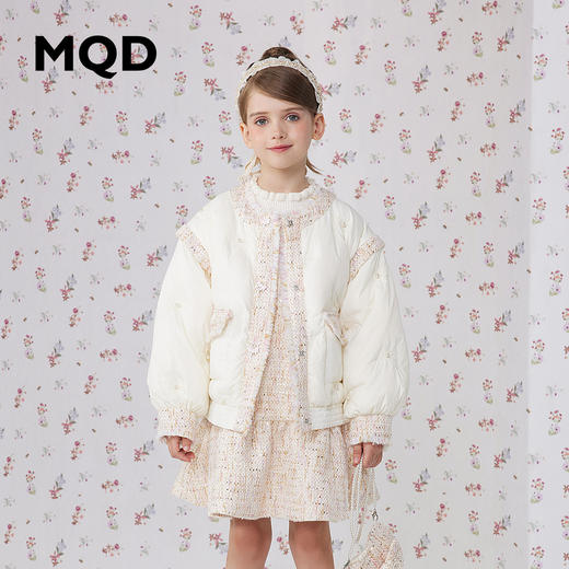 【秒】【专柜同款】MQD童装女童三防羽绒服冬装儿童圆领羽绒服 商品图0