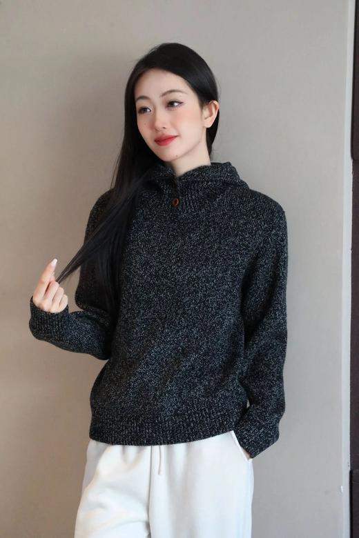 （预售七天发）【高品质私服】【加厚连帽/高领花纱针织衫】单穿/叠穿都戳中氛围感，精致通勤都能搭【无标出货 介意慎拍】WD 商品图2